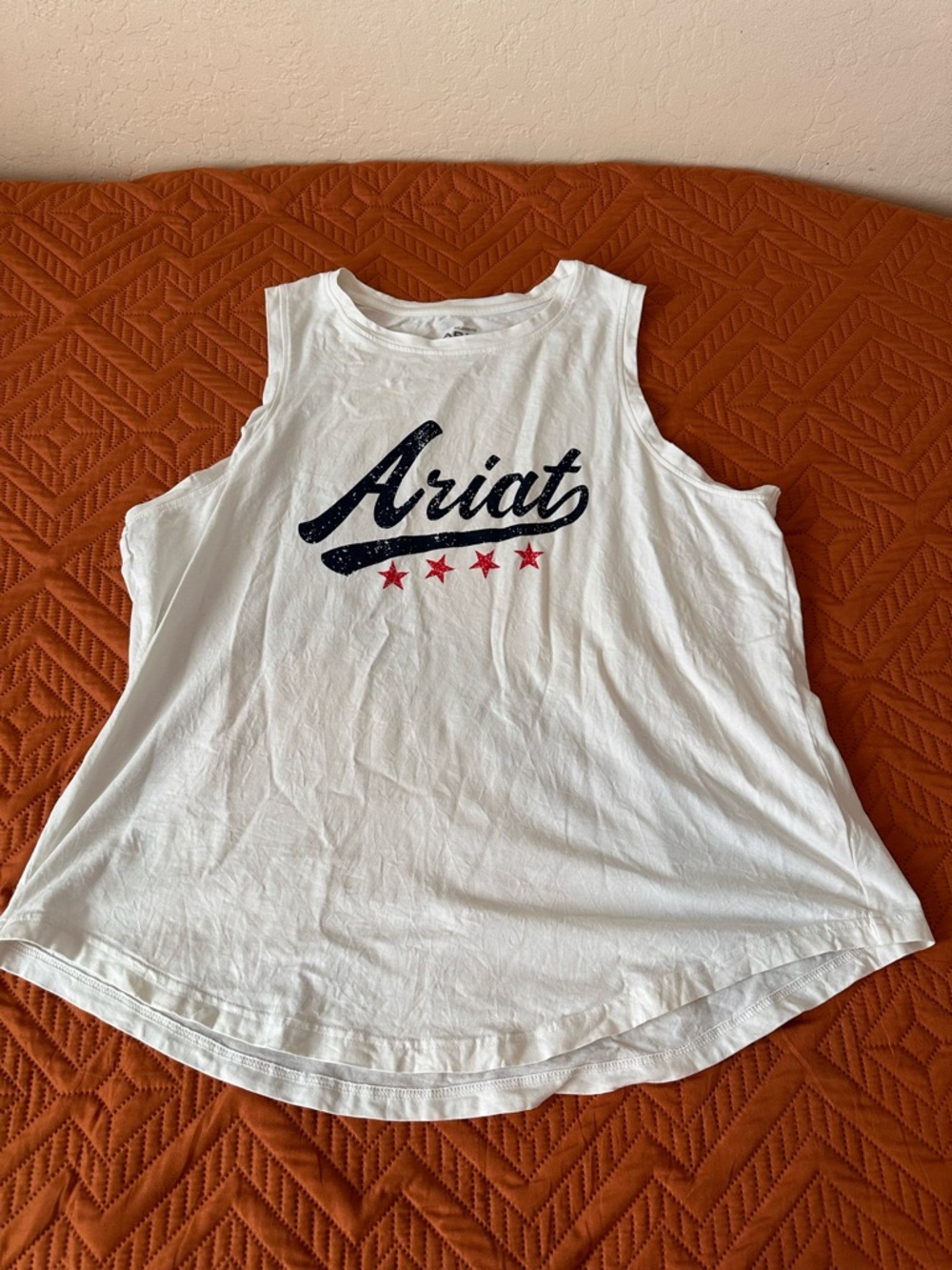 Ariat White Muscle Tank